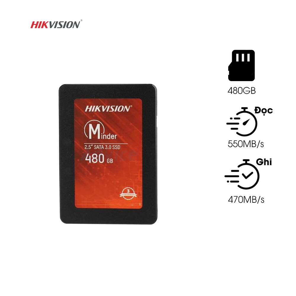 Ổ cứng Hikvision HS-SSD-Minder(S)/480G